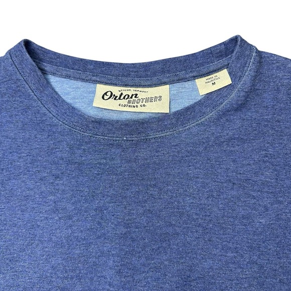 Orton Brothers Co Womens Long Sleeve Henley Size M Blue Gorpcore Hiking Outdoor - Picture 5 of 7